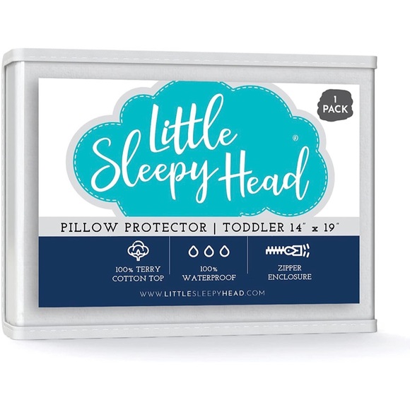 Little Sleepy Head Toddler Pillow and Pillow Protector Set - Picture 5 of 8